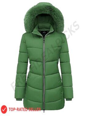 Women's Long Warm Winter Puffer Jacket Lightweight Quilted Down Coat